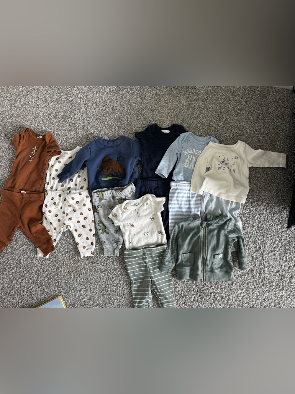 Baby Neutral & Earth Tone Layette Set - Mixed Pieces